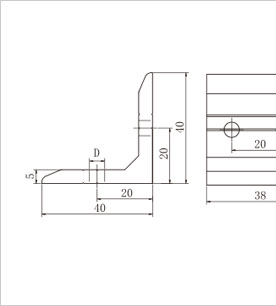 輕型鋁型材角件二維圖 輕型鋁型材角件二維圖