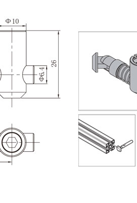 鋁型材斜角連接件技術參數 鋁型材斜角連接件技術參數