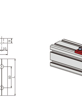 80*規格鋁型材135度角碼物理參數2