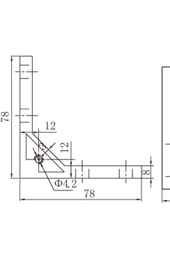 鋁型材(雙槽)強力角件物理參數1 鋁型材(雙槽)強力角件物理參數1