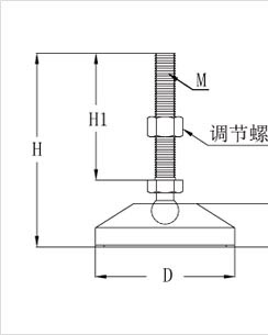 鋁型材框架用橡膠蹄腳二維圖1 鋁型材框架用橡膠蹄腳二維圖1